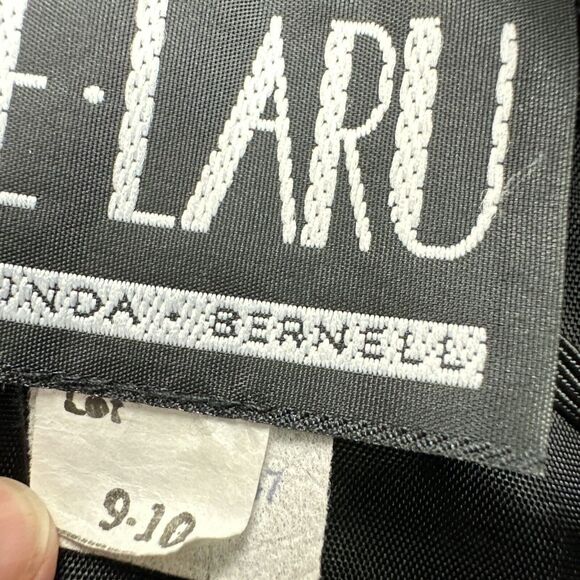 De Laru Little Black Dress Size 9/10 Vintage Cocktail Party NYE‎ Beaded - Picture 4 of 9